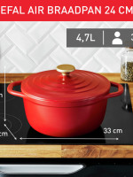 Κατσαρόλα - Γάστρα από Χυτό αλουμίνιο TEFAL air E2544604