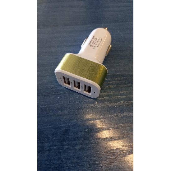Φορτιστής αυτοκινήτου UNIPHA USB ORIGINAL CHARGER (χρυσό)