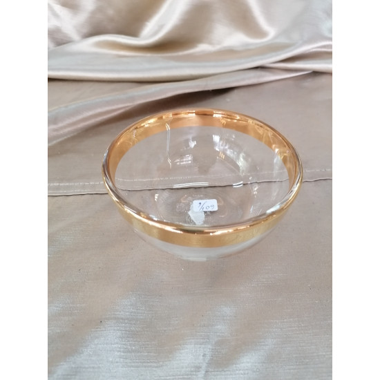 Μπωλ παγωτού με χρυσό