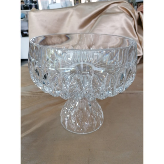 Μεγάλο κρυστάλλινο μπωλ με πόδι