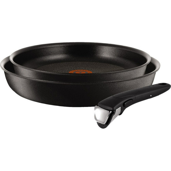 Σετ τηγανιών TEFAL L65092 INGENIO EXRERTISE 24cm + 28cm + χειρολαβή