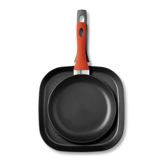 Σετ τηγανιών-αντικολλητικών σκευών IZZY Grilletto