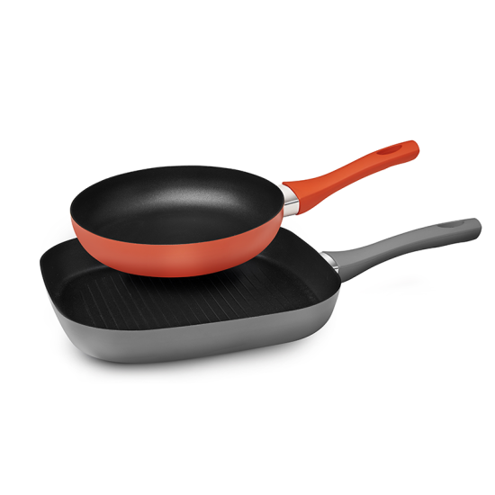 Σετ τηγανιών-αντικολλητικών σκευών IZZY Grilletto