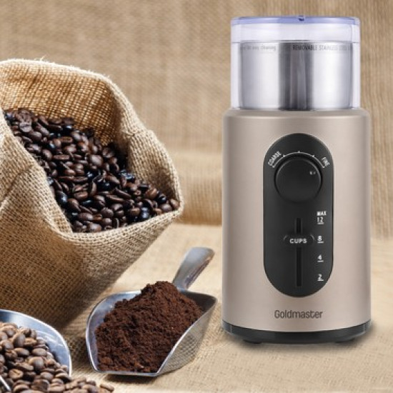 Μύλος καφέ - ξηρών καρπών GOLDMASTER MINTO GM-7253