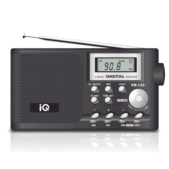 Ραδιόφωνο IQ PR-133 (μαύρο)