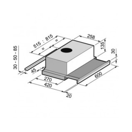 Απορροφητήρας CANDY CBT6130/3X