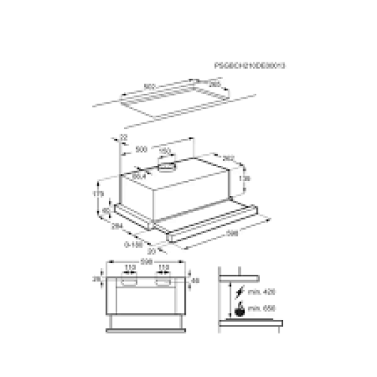 Απορροφητήρας συρόμενος ELECTROLUX LFP326S